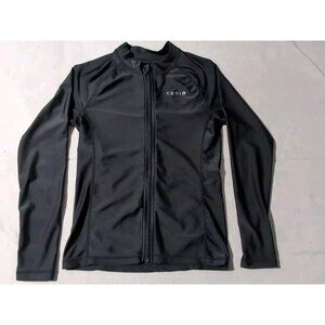 Tesla Men's Black Long Sleeve Full Zip Shirt Size Medium M